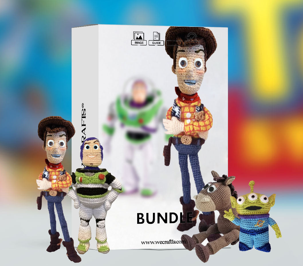 Leker tegn Amigurumi heklet mønstre