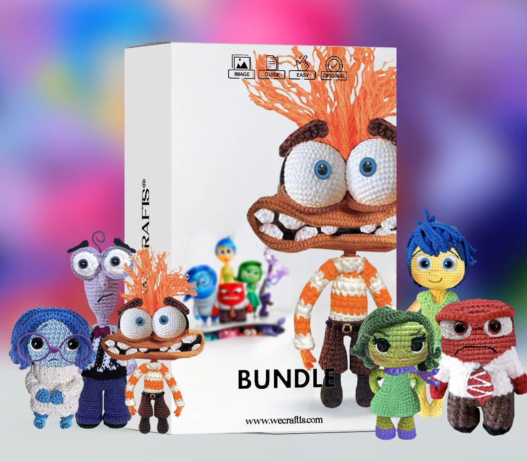 AMIGURUMI CROCHET PATTERNS OF EMOTION CHARACTERS