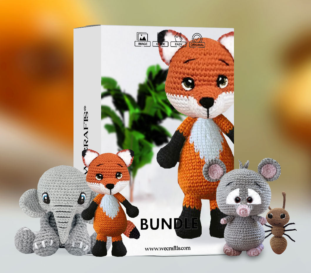 ADORABLE ANIMALS CHARACTERS AMIGURUMI CROCHET PATTERNS