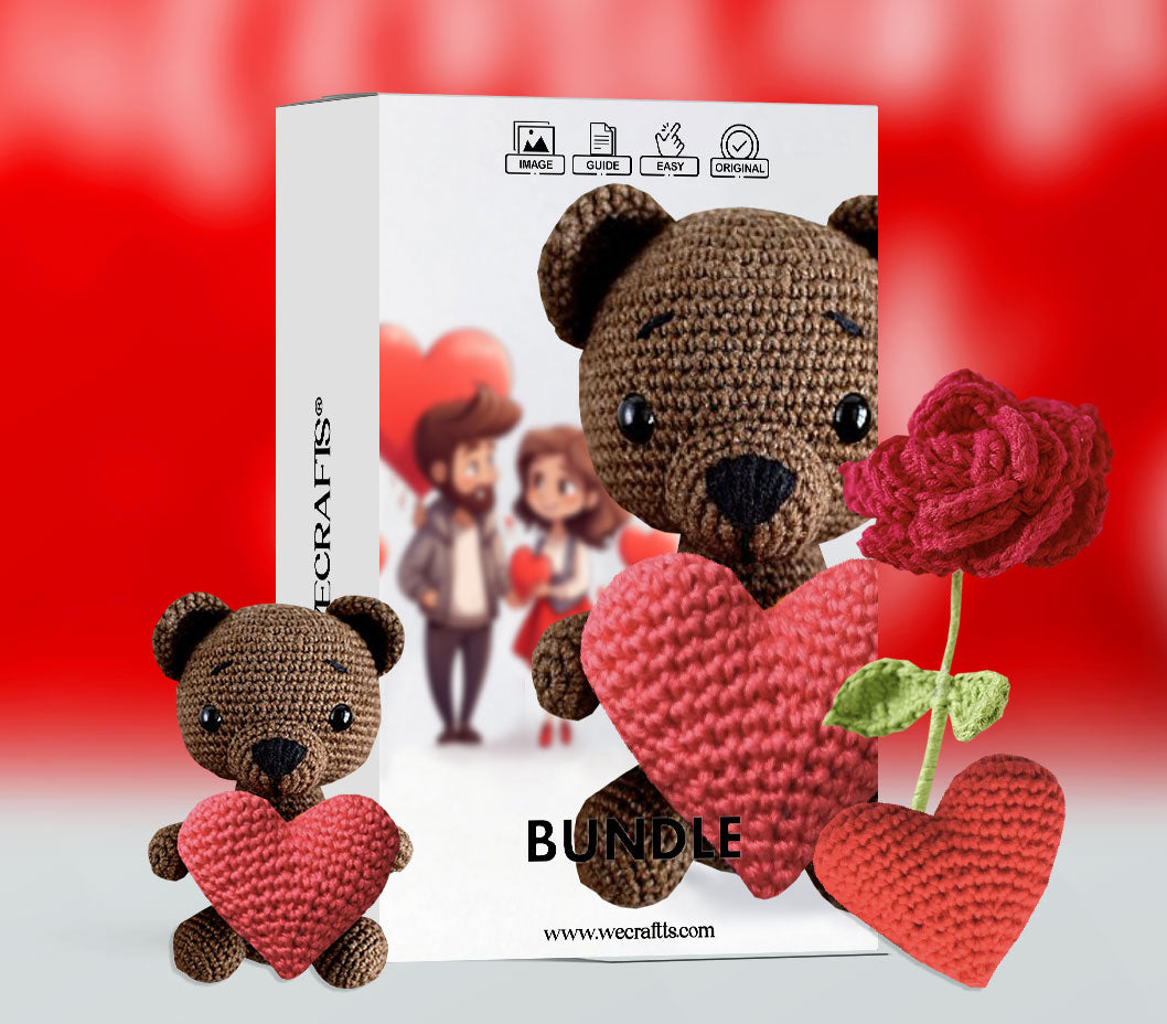 VALENTINE'S DAY CHARACTERS AMIGURUMI CROCHET PATTERNS